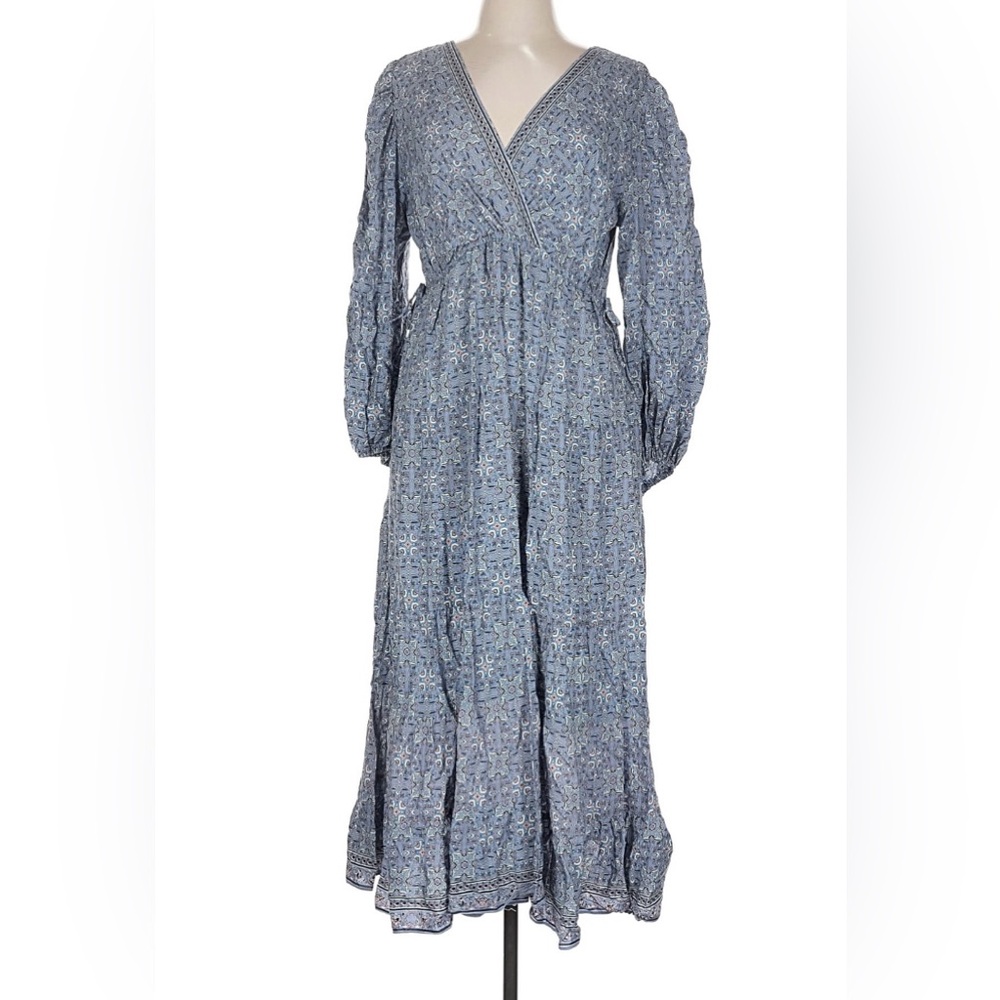 Max Studios Rayon Long Sleeve Maxi Dress